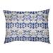 East Urban Home Dallas Football Baroque Outdoor Pillow Polyester in Green/Blue/White | 4 H x 28 W x 18 D in | Wayfair
