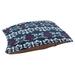 East Urban Home New England Football Baroque Indoor Pillow Metal in Red/Blue/White | 6 H x 50 W x 40 D in | Wayfair