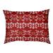 East Urban Home San Francisco Football Baroque Outdoor Pillow Polyester in Red/White | 4 H x 28 W x 18 D in | Wayfair