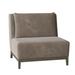 Slipper Chair - Duralee Barton 35" Wide Polyester Down Cushion Slipper Chair Other Performance Fabrics in Orange | 34 H x 35 W x 34 D in | Wayfair