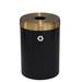 Glaro, Inc. Trash Can Stainless Steel in Yellow/Black | 30 H x 20 W x 20 D in | Wayfair B2042BK-BE-B1