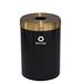 Glaro, Inc. Trash Can Stainless Steel in Black/Yellow | 30 H x 20 W x 20 D in | Wayfair B2042BK-BE-B3