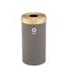 Glaro, Inc. Trash Can Stainless Steel in Gray/Yellow | 30 H x 15 W x 15 D in | Wayfair B1542NK-BE-B4