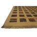 Brown 72 x 0.063 in Area Rug - Samad Rugs Metropolitan Geometric Handwoven Wool Sand Area Rug Silk/Wool | 72 W x 0.063 D in | Wayfair