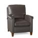 Birch Lane™ Leopold 32" Wide Faux Leather Standard Recliner Genuine Leather in Gray/Brown | 41.5 H x 32 W x 38.5 D in | Wayfair