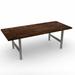 Urban Wood Goods Braddy Fir Dining Table Wood/Metal in Brown | 30 H x 120 W x 48 D in | Wayfair F-SS-DT-1-120-48-30-T