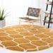 White/Yellow 84 x 1.81 in Indoor Area Rug - Winston Porter Suncrest Geometric Gold/Ivory Area Rug Polypropylene | 84 W x 1.81 D in | Wayfair