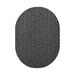 Gray Oval 3' x 5' Area Rug - 17 Stories Dark Area Rug Nylon | Wayfair 920C8AC3CB5E4865A396786D61763FC6