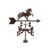 Charlton Home® Isbiorn Tennessee Walker Horse Weathervane Metal/Steel in Brown/Gray | 24 H x 21 W x 9 D in | Wayfair