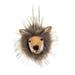 The Holiday Aisle® Lion Head Hanging Figurine Ornament Fabric in Brown | 2 H x 2.5 W x 2 D in | Wayfair F4A485E38BF0415A8865EEB50033CB20