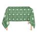 The Holiday Aisle® Daryanani Plaid Cotton Blend Square St. Patrick's Day Tablecloth Cotton Blend in Gray/Green | 58 W x 58 D in | Wayfair