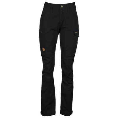 Fjällräven - Women's Kaipak Trousers Curved - Trekkinghose Gr 48 - Fixed Length schwarz