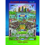 Super Bowl XLIII 18" x 24" Poster Print Designed by Charles Fazzino
