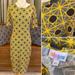 Lularoe Dresses | Lularoe Julia Sheath Dress Polka Dots Gold Xs | Color: Gold/Gray | Size: Xs