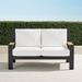 Calhoun Loveseat with Cushions in Aluminum - Brick, Standard - Frontgate