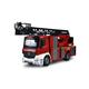 Amewi 22502 Mercedes-Benz Feuerwehr Drehleiterfahrzeug 1:18, RTR, Lizenzfahrzeug, Rot/Weiß