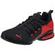 PUMA Men's Axelion Running Shoe, Break Black-high Risk Red, 10 UK