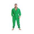 Camille Mens Plain Hooded Onesies S Green Elf