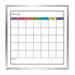 Geyer Instructional Products Calendar Dry Erase Wall Mounted board Melamine/Metal in White | 48 H x 48 W x 1 D in | Wayfair 161204