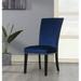 Red Barrel Studio® Velvet Parsons Chair Wood/Upholstered/Velvet in Blue | 41 H x 20 W x 28 D in | Wayfair 1F2C33DFE16C4427A995AD92161F6500
