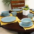 Birch Lane™ Kure 16 Piece Dinnerware Set, Service for 4 Ceramic/Earthenware/Stoneware in Blue | Wayfair ABAC8BD847F84835877FD2B351AFA142