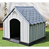RAM Quality Plastic Dog House Plastic House in Gray | 36 H x 34.5 W x 36 D in | Wayfair 200191-S