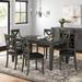 Three Posts™ Lashbrook 6 - Person Dining Set Wood/Upholstered in Gray | Wayfair 9056DA1CCAF94B4895E9764CE1F02432