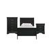 Ellington Twin Panel 3PC Bedroom Set in Black - Picket House Furnishings B.11458.T3PC