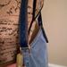 Coach Bags | Baby Blue Coach Suede Bag With Navy Leather | Color: Blue | Size: Os