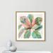 Casa Fine Arts Pink Ficus II - Painting Print Paper, Wood in Green/Pink/White | 33.25 H x 33.25 W x 0.75 D in | Wayfair 37096-01