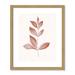 Joss & Main Red Leaf I - Painting Print Paper, Wood in Red/White | 19 H x 16 W x 0.75 D in | Wayfair 37150-01