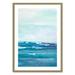 Joss & Main Distant Waves by Filippo Ioco - Painting Print Paper in Blue/White | 35.5 H x 25.5 W x 0.88 D in | Wayfair 35629-01