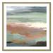 Joss & Main Ocean Bluffs by Carol Robinson - Painting Print on Paper in Blue/Green/Pink | 33.25 H x 33.25 W x 0.88 D in | Wayfair 36820-01