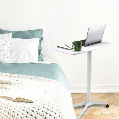 Seville Classics AIRLIFT® Airlift® 29.9" W Adjustable Height Rolling Laptop Desk Overbed Stand w/ Wheels 37.2 H x 29.9 W x 18.9 D in | Wayfair