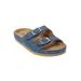 Extra Wide Width Women's The Maxi Footbed Sandal by Comfortview in Navy (Size 10 WW)