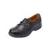 Women's The Natalia Slip-On Flat by Comfortview in Black (Size 8 1/2 M)