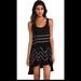Free People Dresses | Free People Lace And Voile Trapeze Dress Small | Color: Black/Gray | Size: S