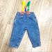 Levi's Bottoms | Little Levis Colorful Suspender Jean | Color: Blue/Green/Yellow | Size: 24mb