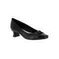 Wide Width Women's Waive Pump by Easy Street® in Black Patent (Size 8 1/2 W)