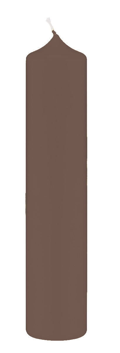 Kopschitz Kerzen 8 Altar Kerzen Mocca 10% BW Anteil (Bienenwachs Kerzen) 40 x 4 cm im XXL Format Image