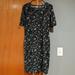 Lularoe Dresses | Lularoe Julia Dress (Medium, Floral) | Color: Black/Green | Size: M