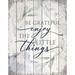 Trinx Be Grateful Plaque Wall Décor, Wood in Gray | 15 H x 11.75 W x 0.75 D in | Wayfair D3DD2ED40E794257A21A3E124C2ED863