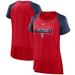 "Women's Nike Red St. Louis Cardinals Team Colors Fashion Performance Tri-Blend Raglan T-Shirt"
