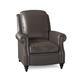 Birch Lane™ Knightdale 34" Wide Faux Leather Standard Recliner Fade Resistant/Genuine Leather in Gray/Black | 40 H x 34 W x 39.5 D in | Wayfair
