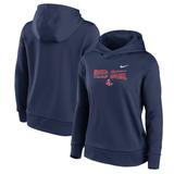 Women's Nike Navy Boston Red Sox Club Angle Performance Pullover Hoodie