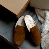 Madewell Shoes | Madewell Leather & Fur Slippers Nib | Color: Brown | Size: 6