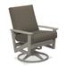 Telescope Casual Wexler Outdoor Rocking Chair w/ Cushions in Gray/Brown | 39 H x 29.5 W x 30 D in | Wayfair 5W6Y98601