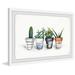 Union Rustic 'Fashion Pots' by Marmont Hill - Picture Frame Painting Print on Paper in Black/Green/Orange | 16 H x 24 W x 1.5 D in | Wayfair