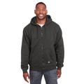 Berne SZ101T Men's Tall Heritage Thermal-Lined Full-Zip Hooded Sweatshirt in Charcoal size Medium/Tall | Fleece