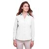 UltraClub UC500W Women's Bradley Performance Woven Shirt in White size XL | Polyester/Spandex Blend